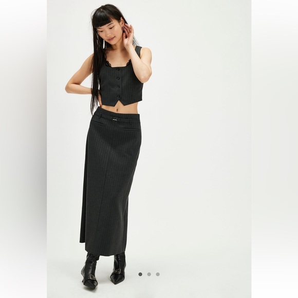 Free People Dresses & Skirts - NWT Moon River Pinstripe Suit Skirt Size Small